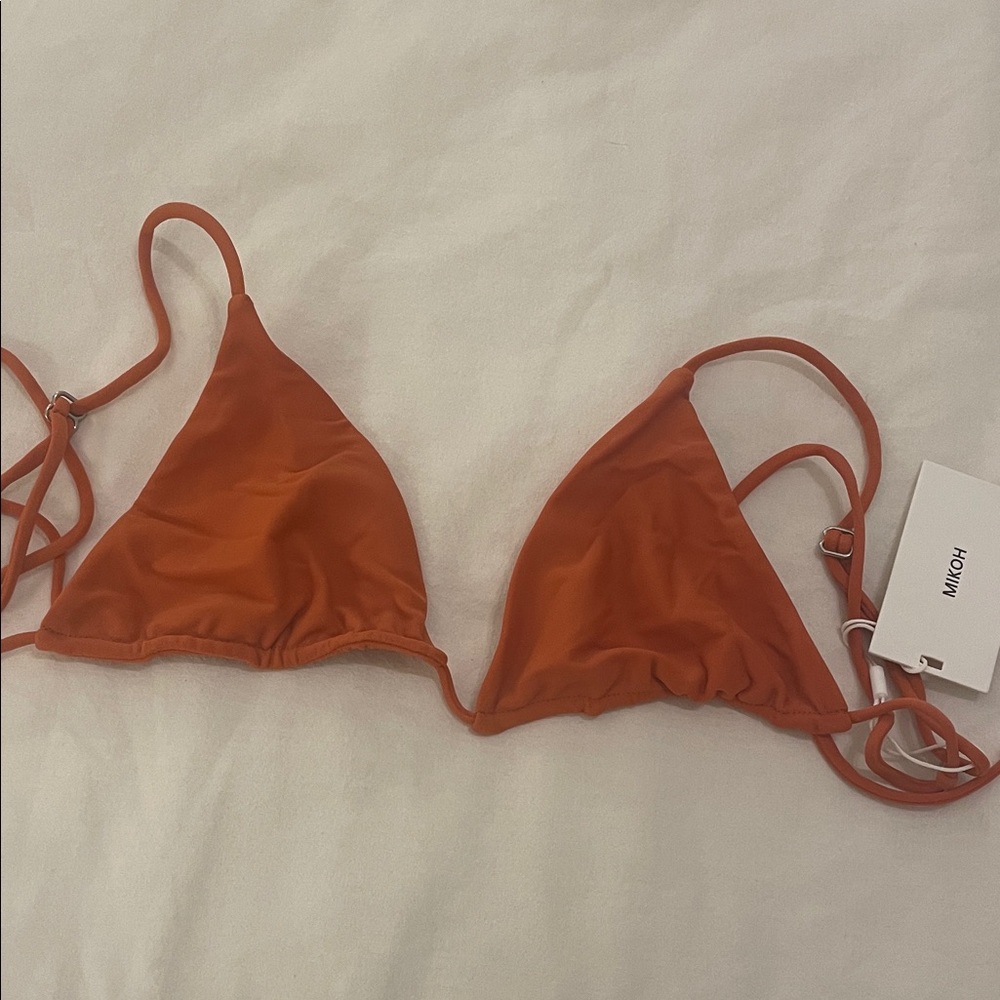 Mikoh Oska Orange Bikini Top